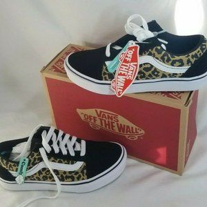 Vans Comfycush Old Skool - Leopard Cheetah Animal - Size Kids 3